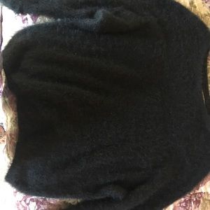 Lauren Conrad fuzzy blue sweater